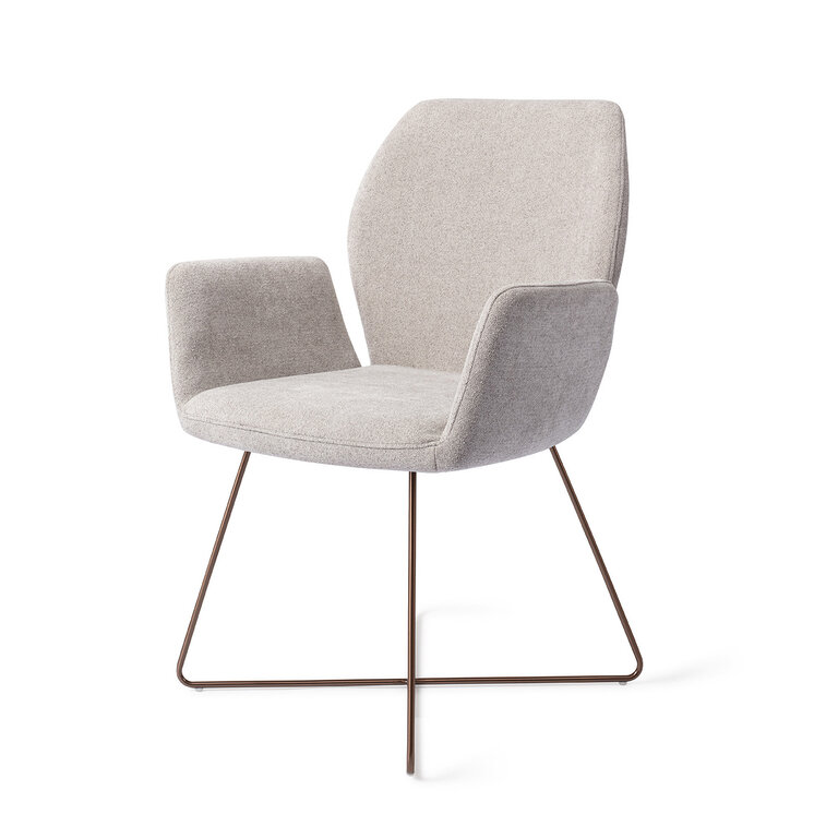 Jesper Home Misaki Pretty Plaster Dining Chair - Cross Rose