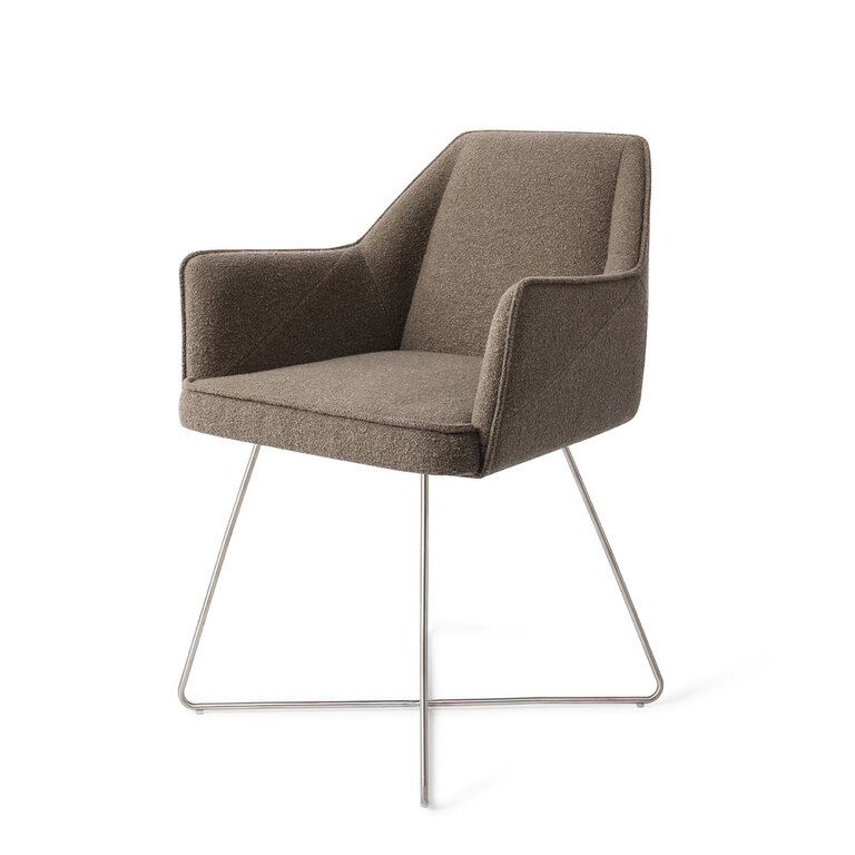 Jesper Home Tome Idaho Potato Dining Chair - Cross Steel