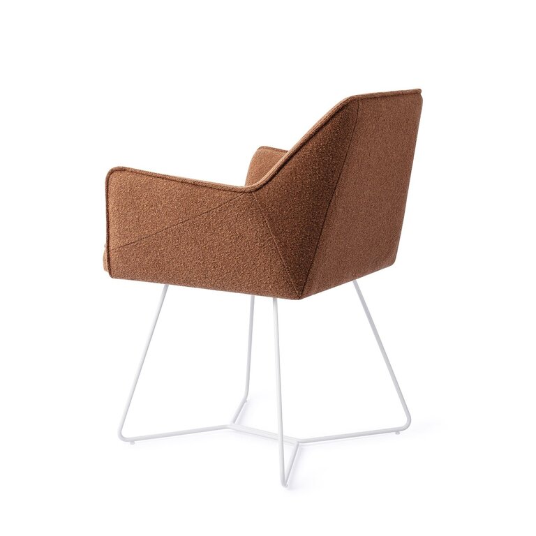 Jesper Home Tome Cinnamon Bun Dining Chair - Beehive White