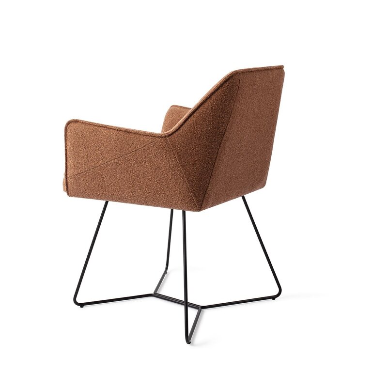 Jesper Home Tome Cinnamon Bun Dining Chair - Beehive Black