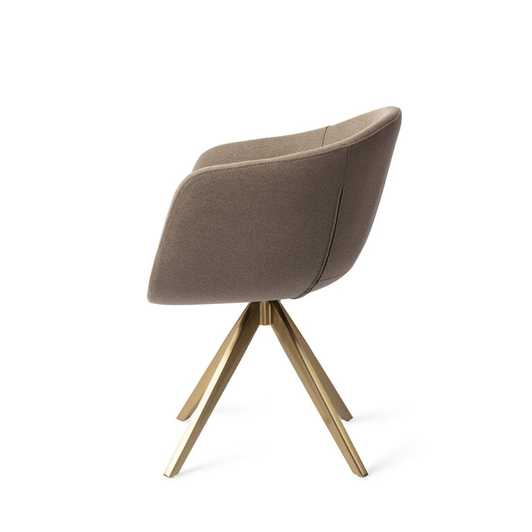 Jesper Home Yuni Mochachacha Dining Chair - Turn Gold