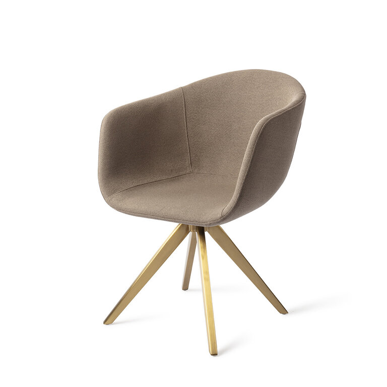 Jesper Home Yuni Mochachacha Dining Chair - Turn Gold