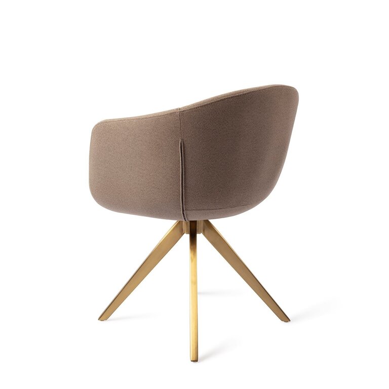 Jesper Home Yuni Mochachacha Dining Chair - Turn Gold