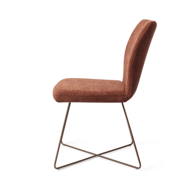 Jesper Home Ikata Cosy Copper Dining Chair - Cross Rose