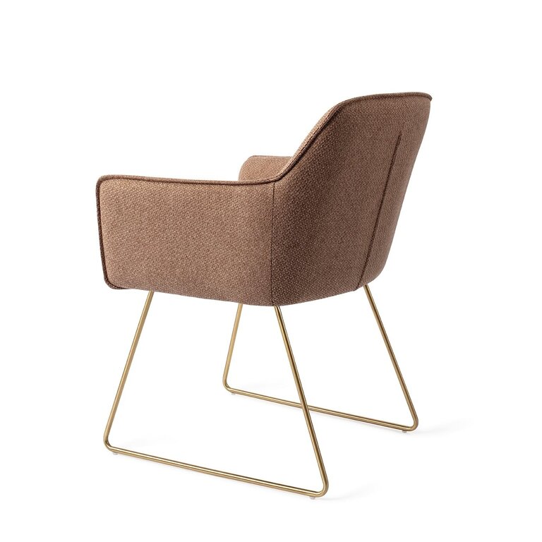 Jesper Home Hofu French Toast Dining Chair - Slide Gold