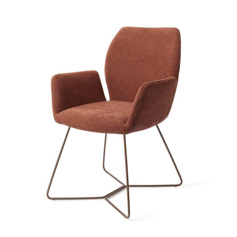 Jesper Home Misaki Cosy Copper Dining Chair - Beehive Rose