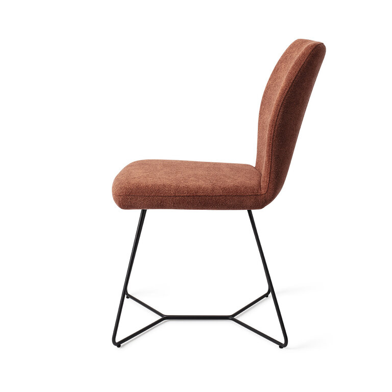 Jesper Home Ikata Cosy Copper Dining Chair - Beehive Black
