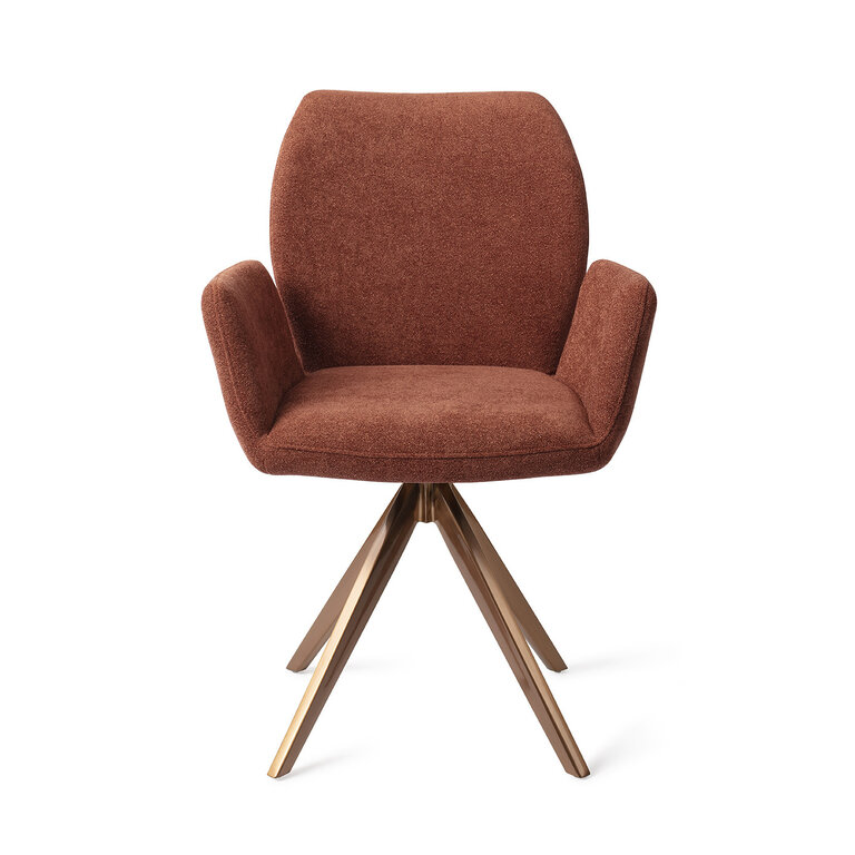 Jesper Home Misaki Cosy Copper Dining Chair - Turn Rose