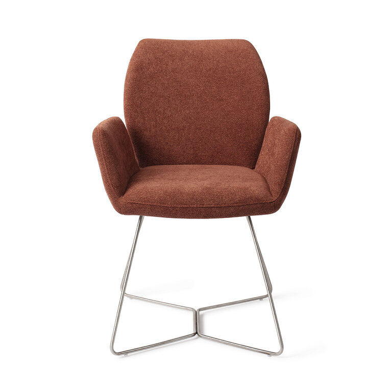 Jesper Home Misaki Cosy Copper Dining Chair - Beehive Steel