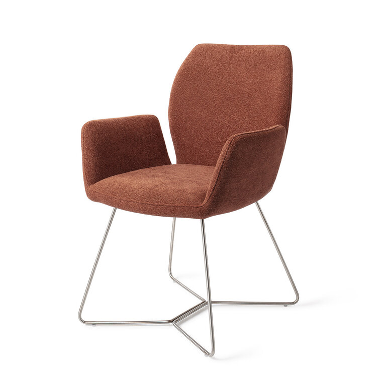 Jesper Home Misaki Cosy Copper Dining Chair - Beehive Steel