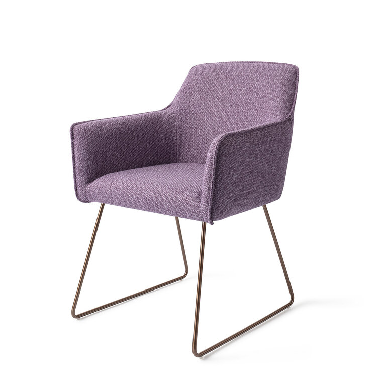 Jesper Home Hofu Violet Daisy Dining Chair - Slide Rose