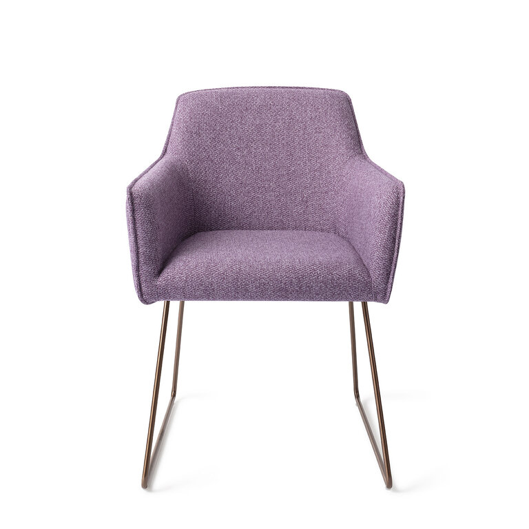 Jesper Home Hofu Violet Daisy Dining Chair - Slide Rose