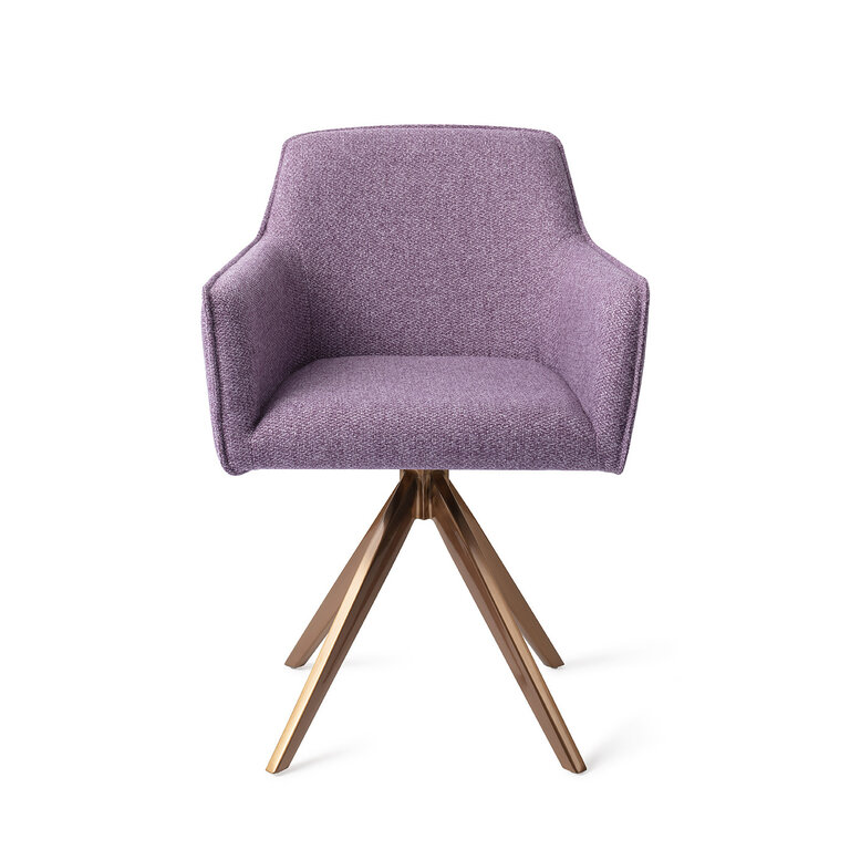 Jesper Home Hofu Violet Daisy Dining Chair - Turn Rose