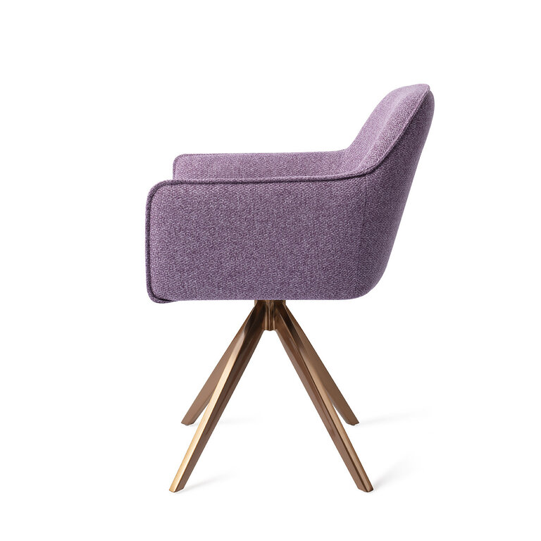 Jesper Home Hofu Violet Daisy Dining Chair - Turn Rose