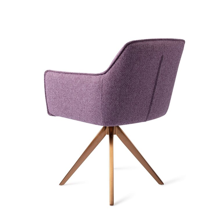 Jesper Home Hofu Violet Daisy Dining Chair - Turn Rose