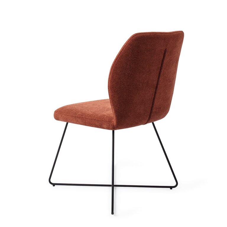 Jesper Home Ikata Cosy Copper Dining Chair - Cross Black