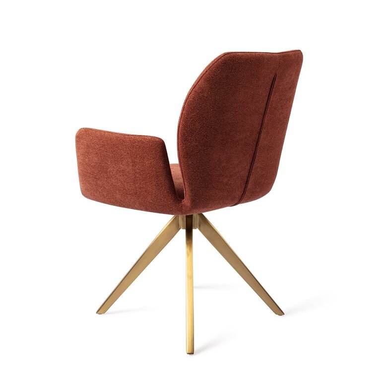 Jesper Home Misaki Cosy Copper Dining Chair - Turn Gold