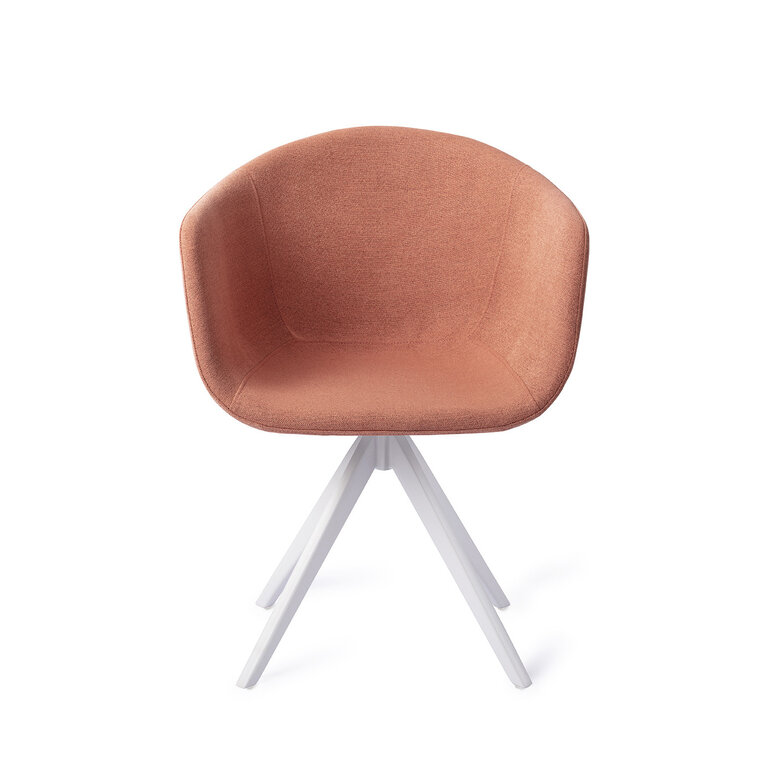Jesper Home Yuni Coral Crush Dining Chair - Turn White