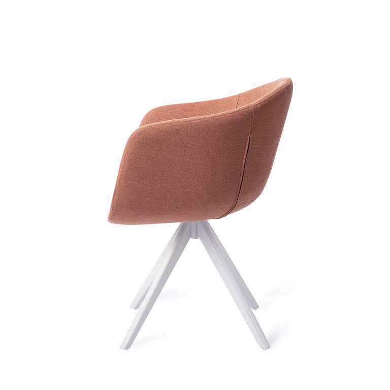 Jesper Home Yuni Coral Crush Dining Chair - Turn White