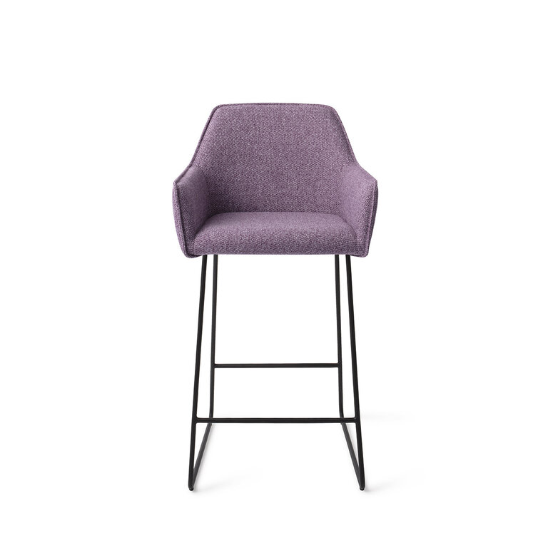 Jesper Home Hofu Violet Daisy Bar Chair - Slide Black (L)