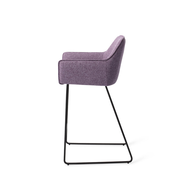 Jesper Home Hofu Violet Daisy Bar Chair - Slide Black (L)