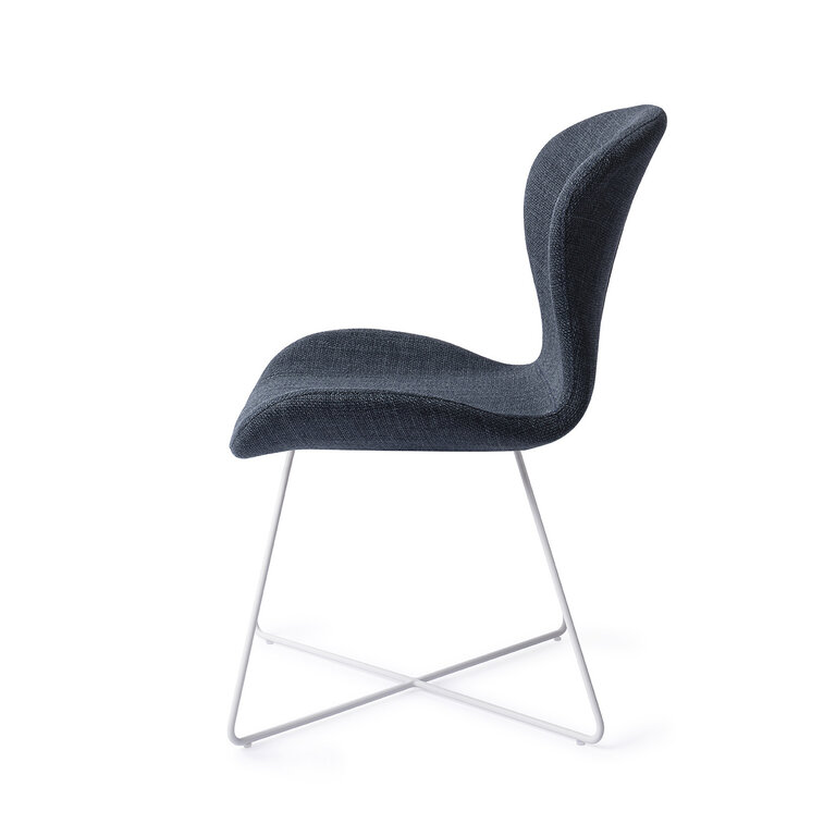 Jesper Home Moji Mystic Marine Dining Chair - Cross White