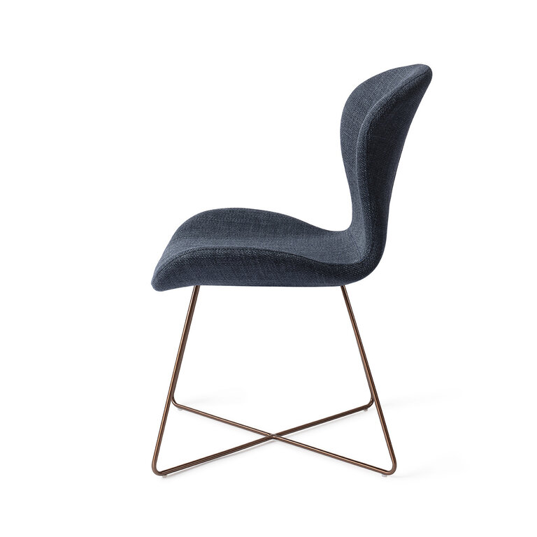 Jesper Home Moji Mystic Marine Dining Chair - Cross Rose