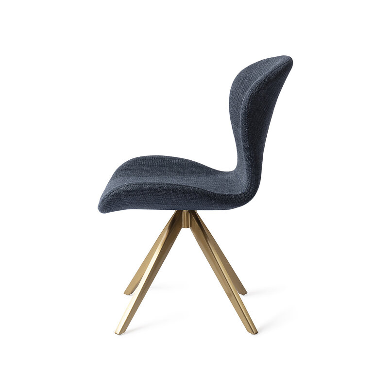 Jesper Home Moji Mystic Marine Dining Chair - Turn Gold