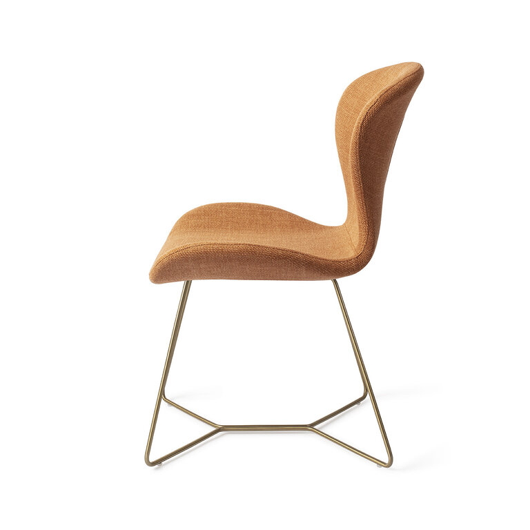 Jesper Home Moji Flax and Hay Dining Chair - Beehive Gold