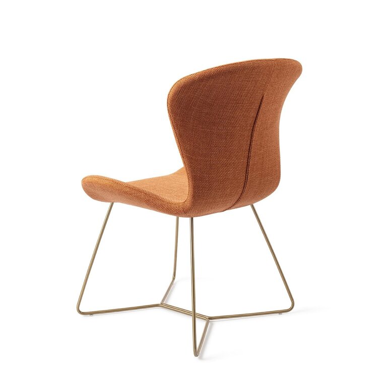 Jesper Home Moji Flax and Hay Dining Chair - Beehive Gold