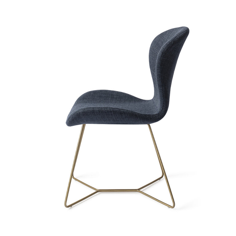 Jesper Home Moji Mystic Marine Dining Chair - Beehive Gold