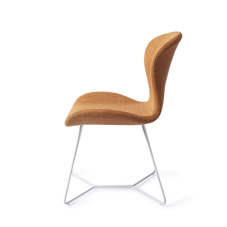 Jesper Home Moji Flax and Hay Dining Chair - Beehive White