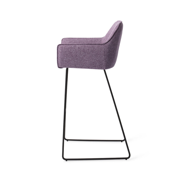 Jesper Home Hofu Violet Daisy Bar Chair - Slide Black (H)