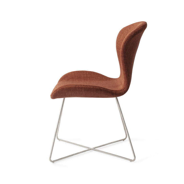 Jesper Home Moji Happy Hazel Dining Chair - Cross Steel