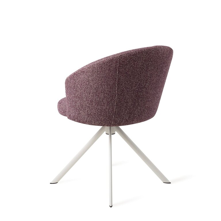 Jesper Home Niimi Perfect Plum Dining Chair - Revolve White