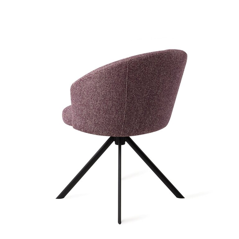 Jesper Home Niimi Perfect Plum Dining Chair - Revolve Black