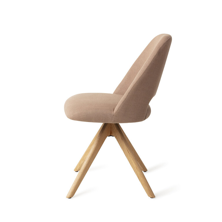 Jesper Home Sasue Luster Liver Dining Chair - Revolve Oak Natural