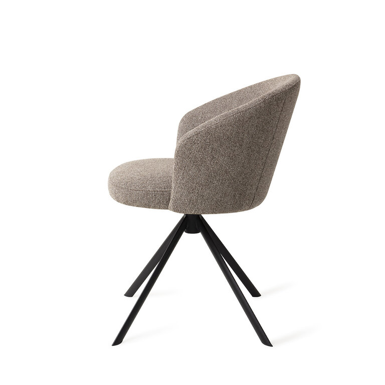 Jesper Home Niimi Saving Greige Dining Chair - Revolve Black