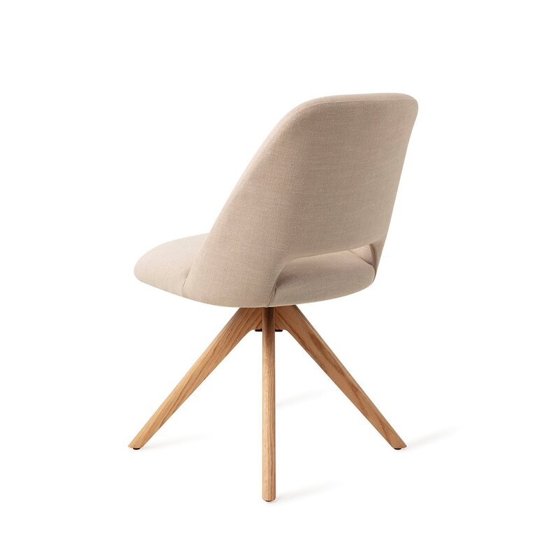 Jesper Home Sasue Ecru Through and Through Dining Chair - Revolve Oak Natural