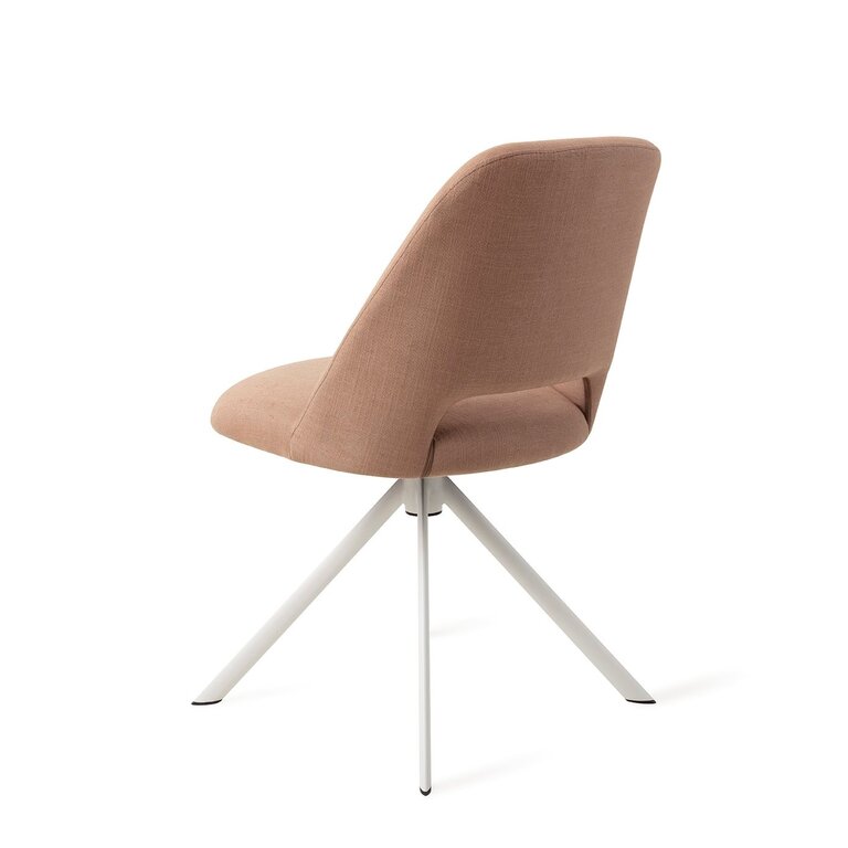 Jesper Home Sasue Luster Liver Dining Chair - Revolve White