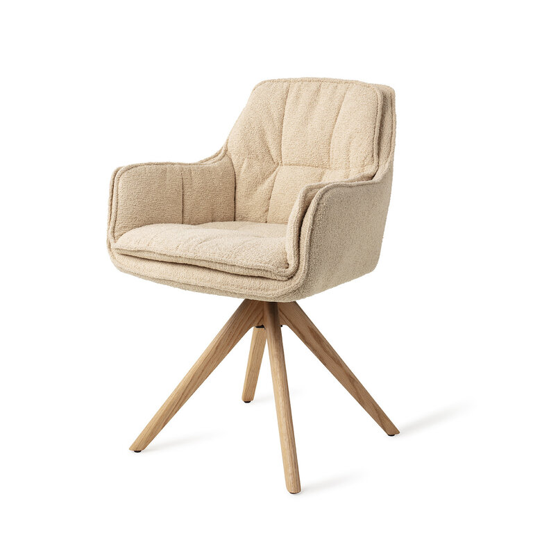 Jesper Home Akune Frou Frou Dining Chair - Revolve Oak Natural