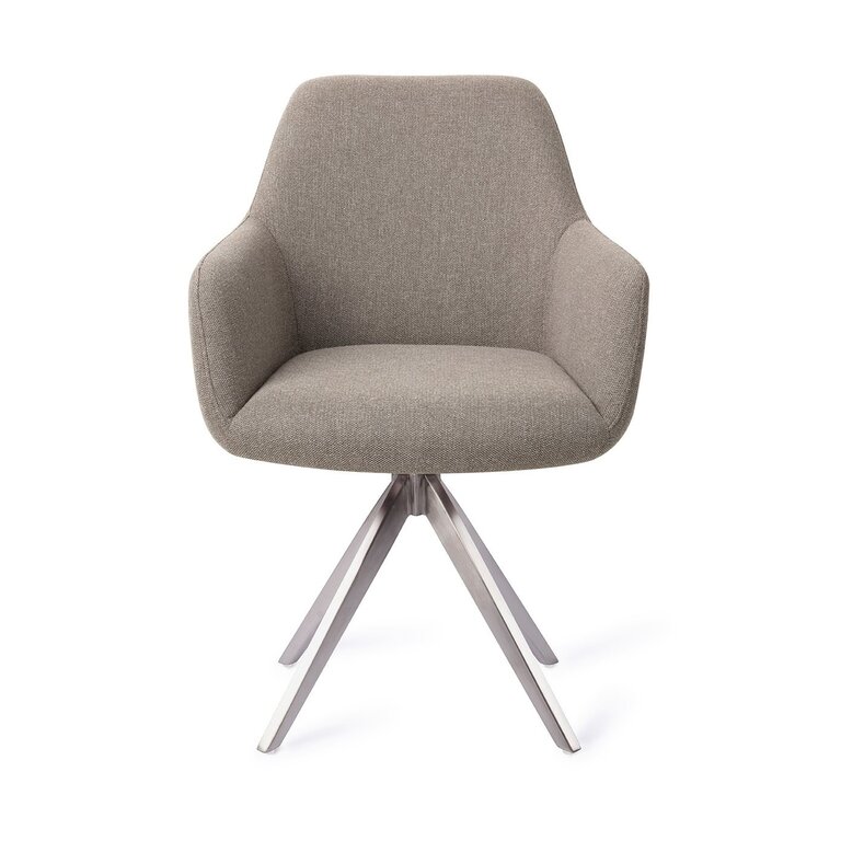 Jesper Home Hiroo Foggy Fusion Dining Chair - Cross Steel