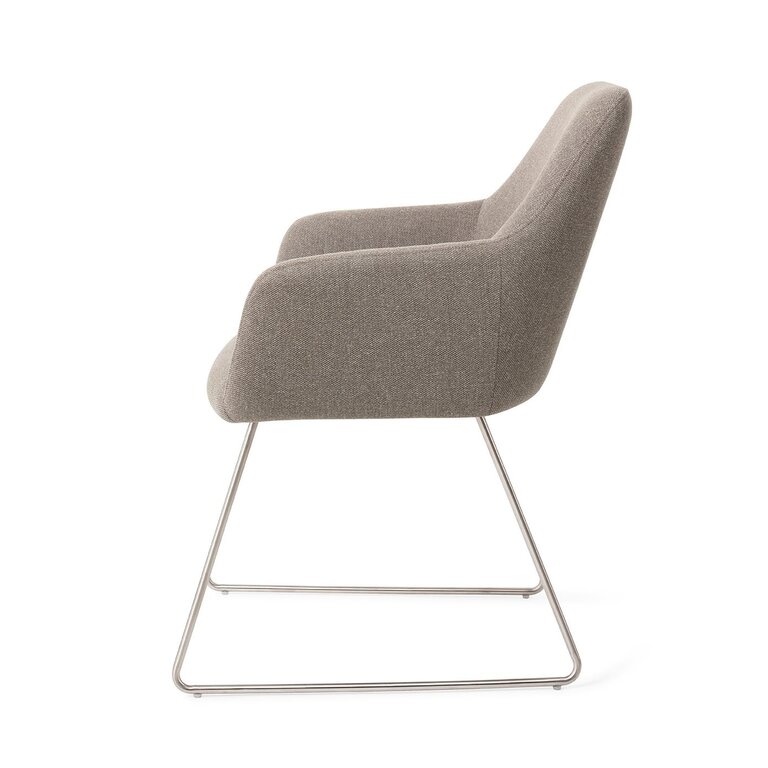 Jesper Home Hiroo Foggy Fusion Dining Chair - Slide Steel