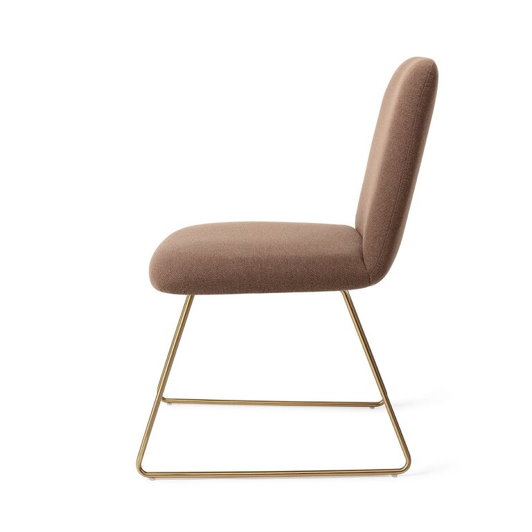 Jesper Home Taiwa Rustic Rye Dining Chair - Slide Gold