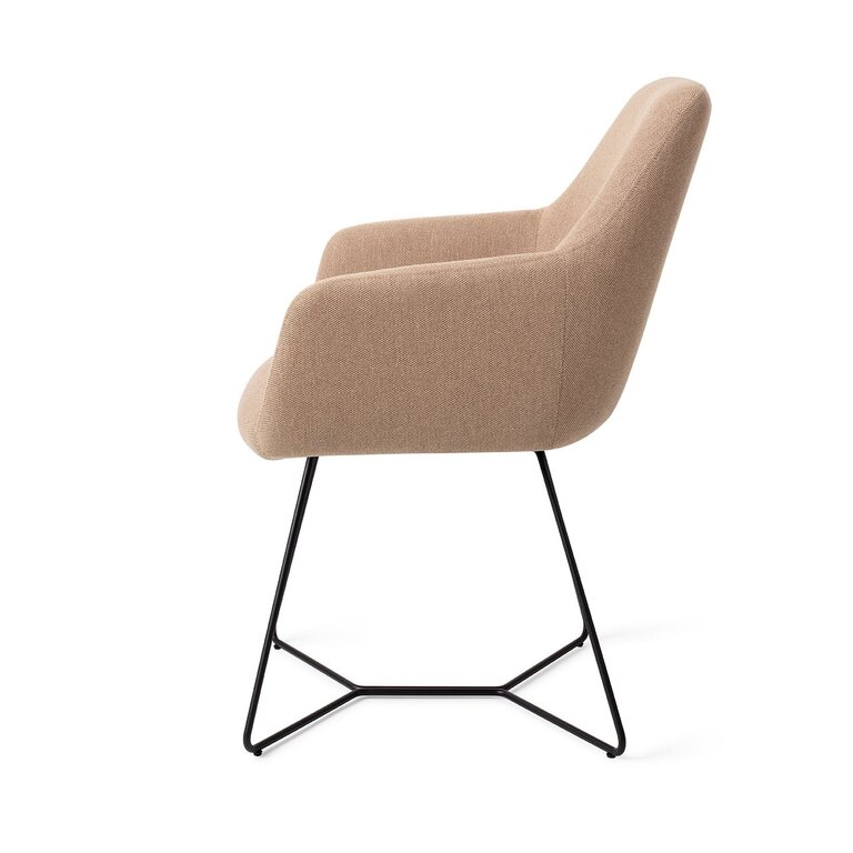 Jesper Home Hiroo Whisper Wheat Dining Chair - Beehive Black