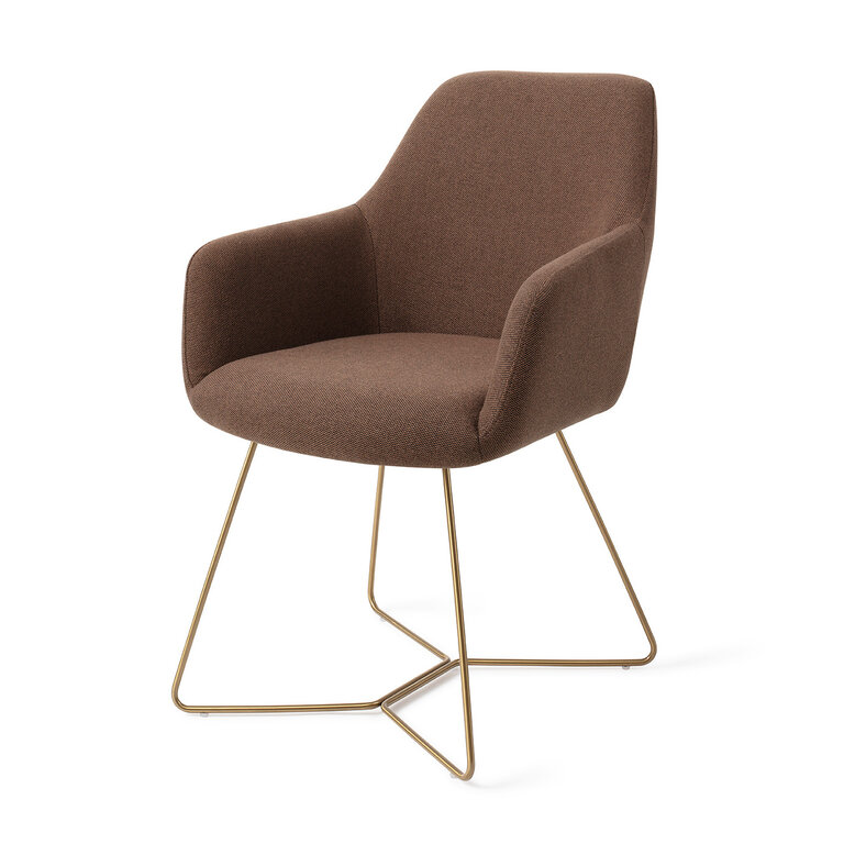 Jesper Home Hiroo Rustic Rye Dining Chair - Beehive Gold