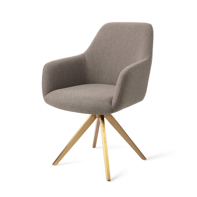 Jesper Home Hiroo Foggy Fusion Dining Chair - Turn Gold