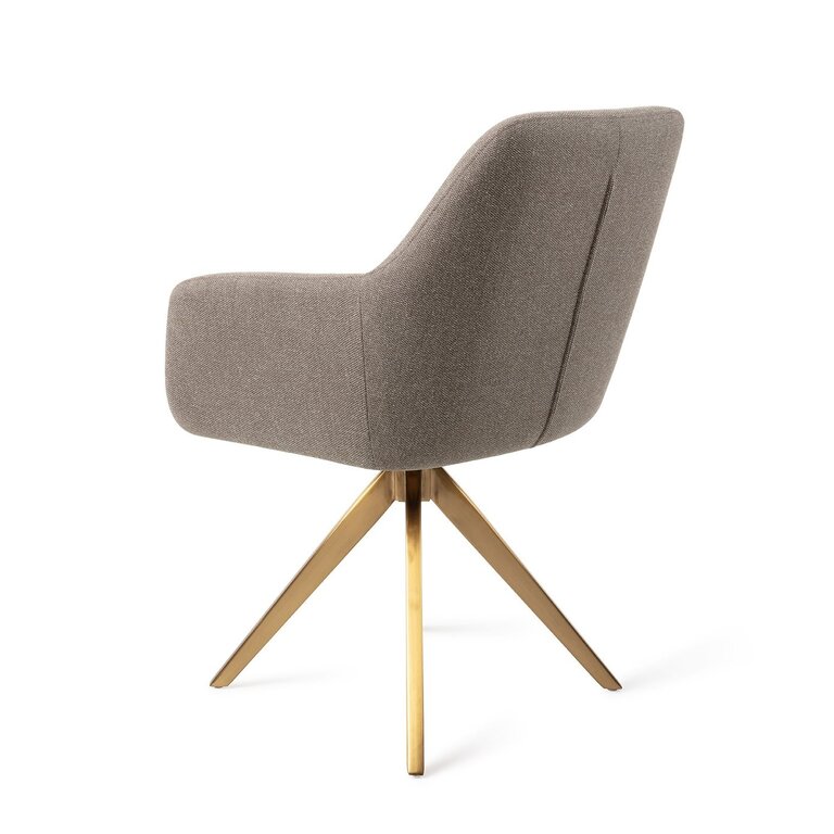 Jesper Home Hiroo Foggy Fusion Dining Chair - Turn Gold