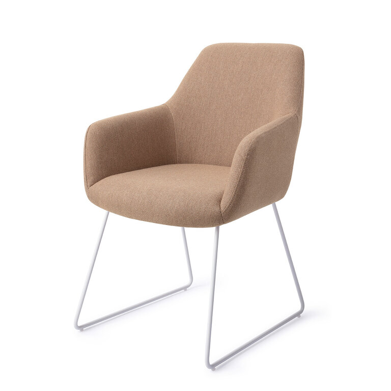 Jesper Home Hiroo Whisper Wheat Dining Chair - Slide White