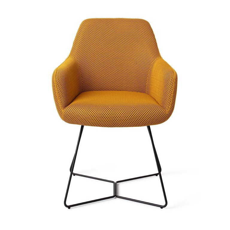 Jesper Home Hiroo Groovy Garam Dining Chair - Beehive Black